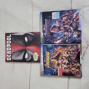 Avengers Blu-ray DVD Set Infinity War,  Deadpool and Endgame Superheroes Marvel